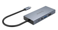 Miniatura zdjęcia: Adapter Hub 5w1 Orico, HDMI 4K + USB 3.0 + VGA + AUX + USB-C PD 60W Miniatura zdjęcia: Adapter Hub 5w1 Orico, HDMI 4K + USB 3.0 + VGA + AUX + USB-C PD 60W