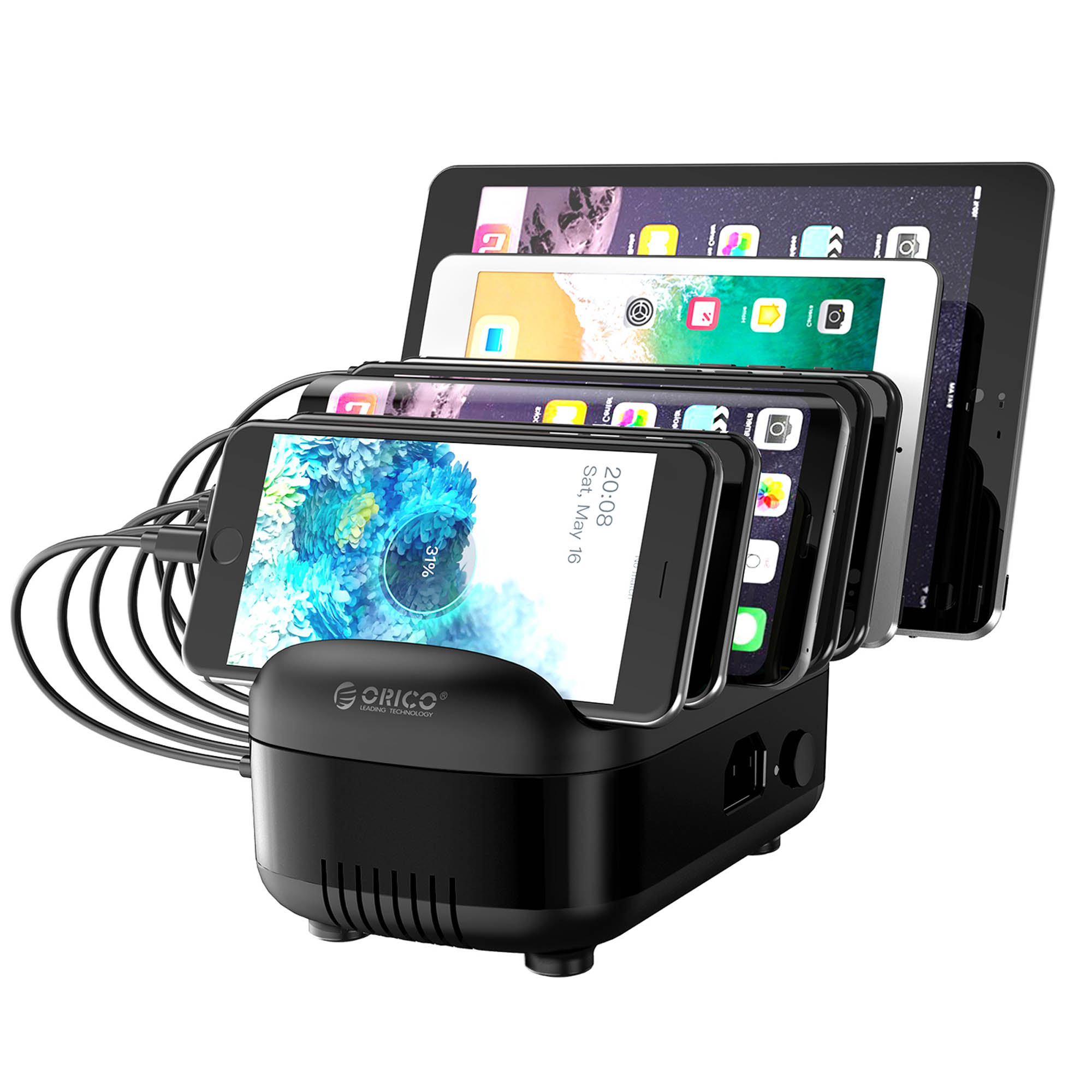 Stacja ładująca ORICO 5 x USB-A 40 W czarna