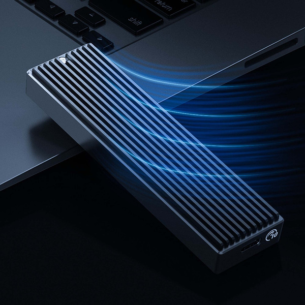 Zdjęcie produktu: Obudowa zewnętrzna na dysk SSD M.2 (PCIe/NVMe) ORICO USB 3.1 Gen2 Typ-C 10Gbps (M2PV-C3-BK-EP)