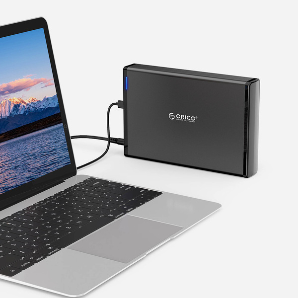 Zdjęcie produktu: Obudowa zewnętrzna na dysk 3,5" HDD/SSD ORICO SATA USB 3.1 gen.1 - czarna (7688C3-EU-BK-BP)
