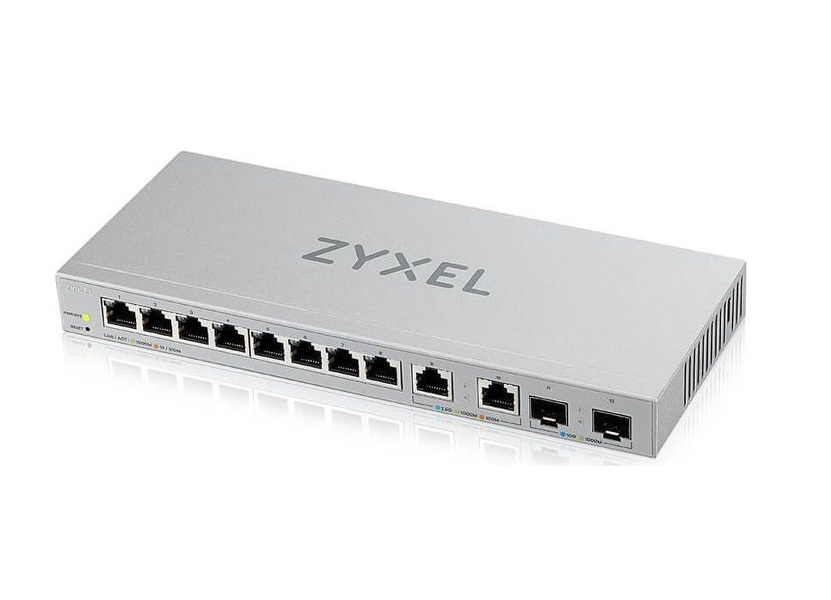 Zdjęcie produktu: Switch Zyxel 12 portowy, zarządzalny przełącznik 8 x multigigabitowy, z 2 x portami 2.5G i 2 x slotami 10G SFP+XGS1210-12-ZZ0101F