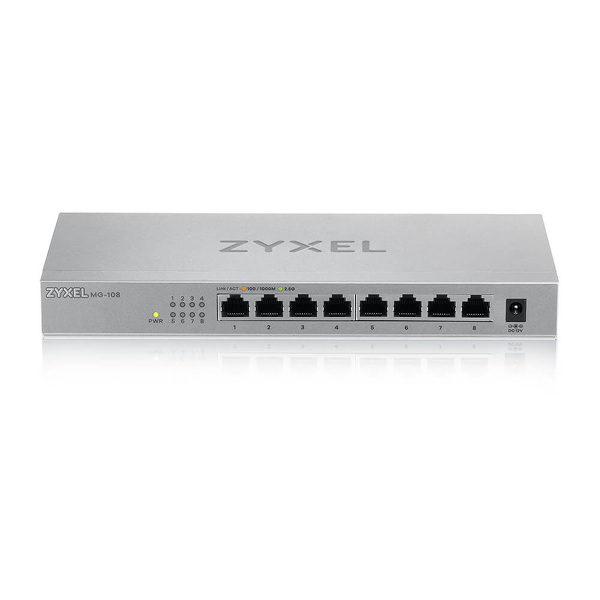 Switch Zyxel 8x2.5 Gigabit Ethernet MG-108-ZZ0101F Switch Zyxel 8x2.5 Gigabit Ethernet MG-108-ZZ0101F