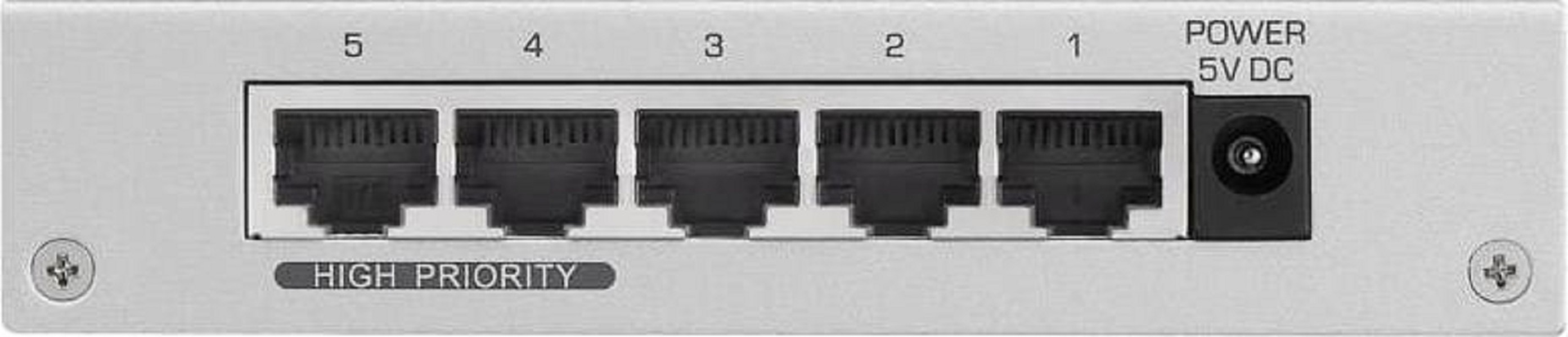 Zdjęcie produktu: Switch Zyxel 5x10/100Mbps ES-105AV3-EU0101F