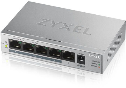 Miniatura produktu: Switch Zyxel 5x10/100/1000Mbps POE 802.3af/802.3at GS1005HP-EU0101F Miniatura produktu: Switch Zyxel 5x10/100/1000Mbps POE 802.3af/802.3at GS1005HP-EU0101F
