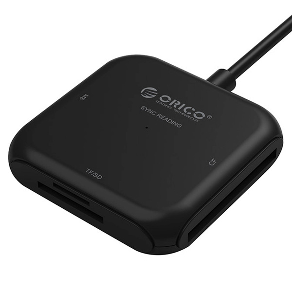 Zdjęcie produktu: Czytnik kart ORICO pamięci SD/TF/CF/MS na USB 3.1 gen.1 (CRS31A-03-BK-BP)