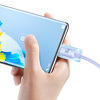 Miniatura zdjęcia: Kabel przewód USB Typ-C 200cm Baseus Crystal 100W 20V/5A - fioletowy (CAJY000505)