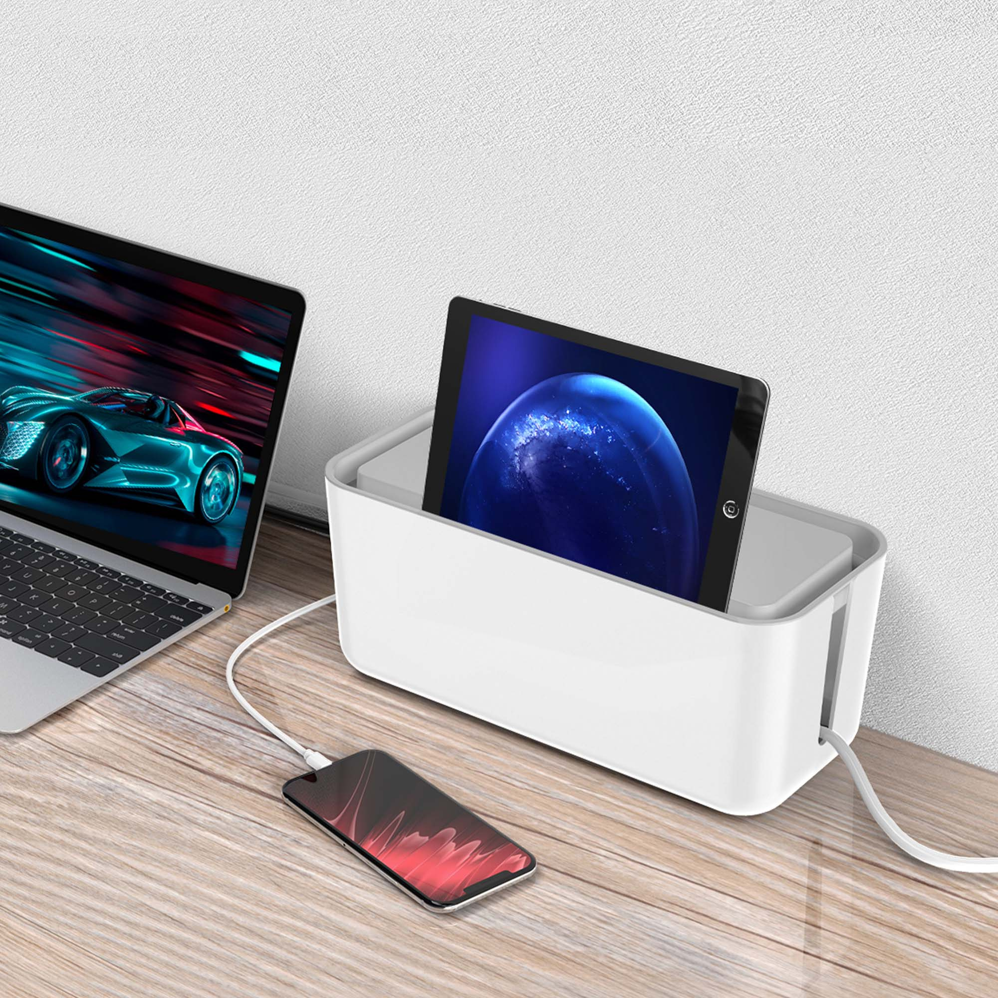 Pojemnik na kable ORICO biały 30 cm (CMB-18-WH) Pojemnik na kable ORICO biały 30 cm (CMB-18-WH)