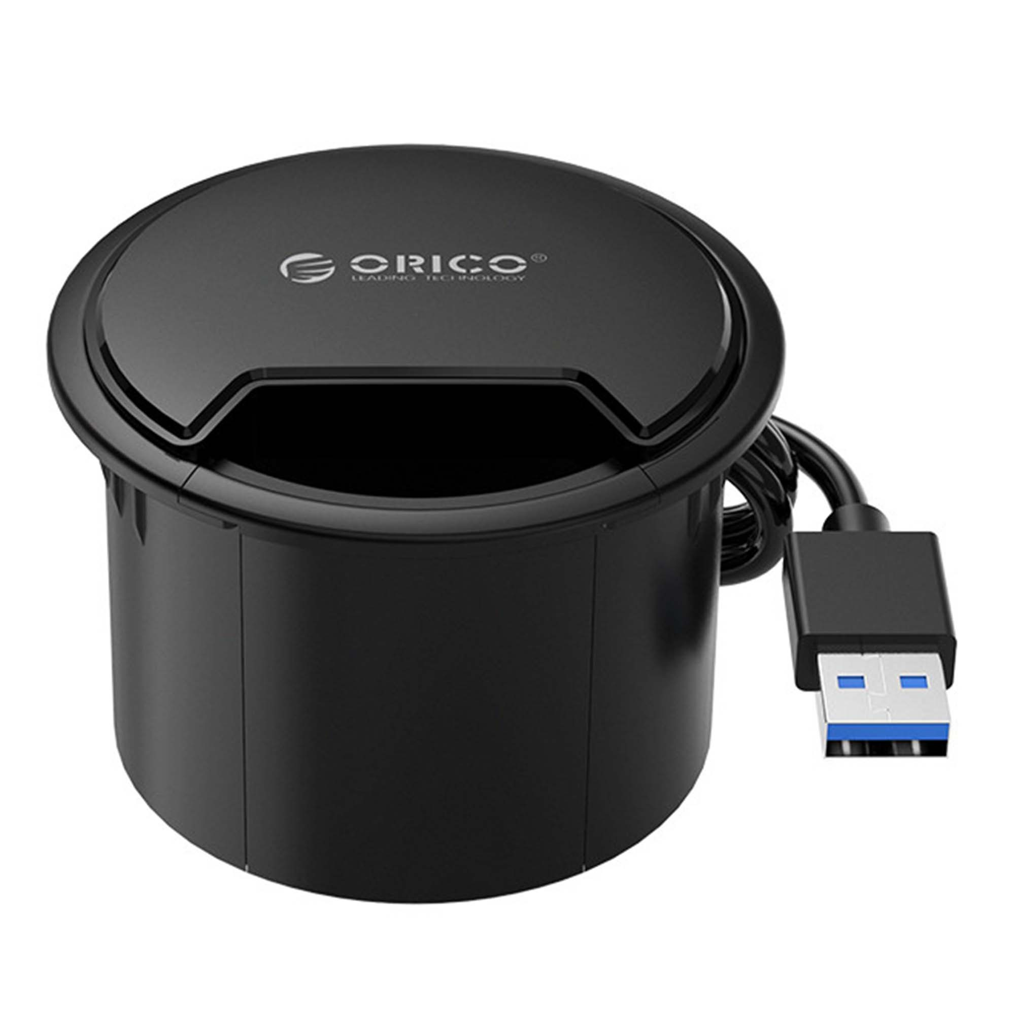 Hub 2x USB 3.1 + USB TYP-C ORICO biurkowy z kartą dźwiękową 5Gbps (DESK-2U1C-V1-BK-BP) Hub 2x USB 3.1 + USB TYP-C ORICO biurkowy z kartą dźwiękową 5Gbps (DESK-2U1C-V1-BK-BP)