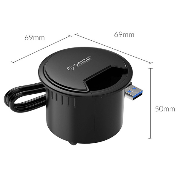 Zdjęcie produktu: Hub 2x USB 3.1 + USB TYP-C ORICO biurkowy z kartą dźwiękową 5Gbps (DESK-2U1C-V1-BK-BP) Zdjęcie produktu: Hub 2x USB 3.1 + USB TYP-C ORICO biurkowy z kartą dźwiękową 5Gbps (DESK-2U1C-V1-BK-BP)
