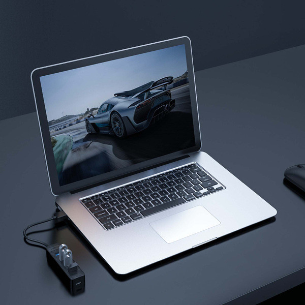 Zdjęcie produktu: Hub 4x USB 3.1 ORICO 5 Gbps USB-A aktywny 15 cm przewód (TWU3-4A-BK-EP)