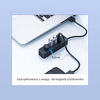 Miniatura zdjęcia: Hub 4x USB 3.1 ORICO 5 Gbps USB-A aktywny 15 cm przewód (TWU3-4A-BK-EP)