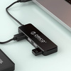 Miniatura zdjęcia: Hub 4x USB 2.0 ORICO USB-A - czarny (FL01-BK-BP)