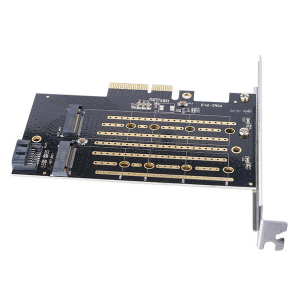 Zdjęcie produktu: Karta PCI-E ORICO na M.2 NVMe i M.2 SATA (PDM2-BP) Zdjęcie produktu: Karta PCI-E ORICO na M.2 NVMe i M.2 SATA (PDM2-BP)