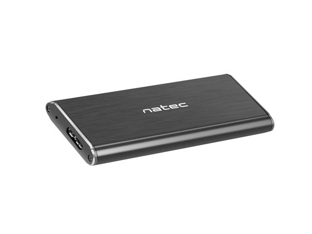 Zewnętrzna obudowa SSD Natec Rhino aluminiowa na dyski M.2 SATA Black Slim USB 3.0