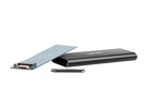 Miniatura zdjęcia: Zewnętrzna obudowa SSD Natec Rhino aluminiowa na dyski M.2 SATA Black Slim USB 3.0