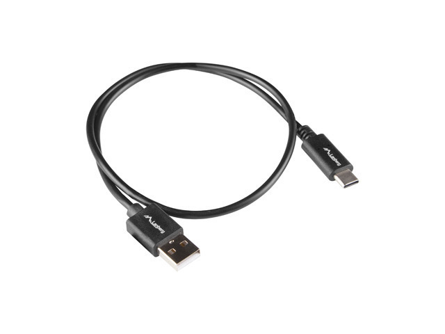 Lanberg Kabel USB-C (M) do USB-A (M) 2.0 1m QC 3.0 Czarny Lanberg Kabel USB-C (M) do USB-A (M) 2.0 1m QC 3.0 Czarny