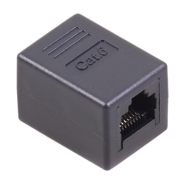 Łącznik RJ45 Maclean, Gniazdo-gniazdo, Beczka, Cat6, MCTV-811