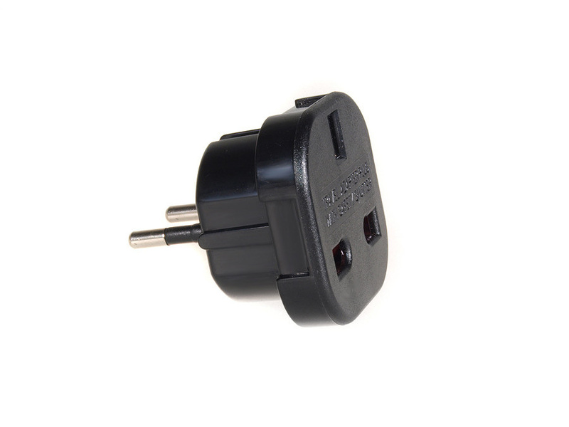 Zdjęcie produktu: Adapter gniazdo UK Maclean, na wtyk EU, czarny, MCE72