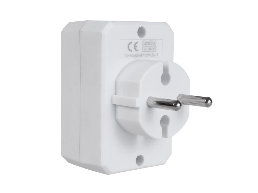 Gniazdko prądowe Maclean, Potrójne płaskie, Wtyk uniwersalny, 16A, max. 3680W, MCE212