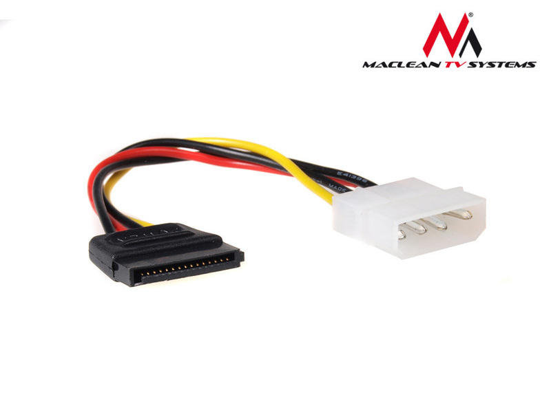 Zdjęcie produktu: Kabel Maclean, Adapter zasilania, Molex, SATA, 15cm, MCTV-633
