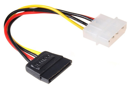 Miniatura produktu: Kabel Maclean, Adapter zasilania, Molex, SATA, 15cm, MCTV-633