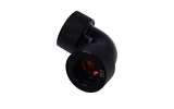 Miniatura zdjęcia: Alphacool HT 16mm HardTube compression fitting 90° L-connector - knurled - deep black