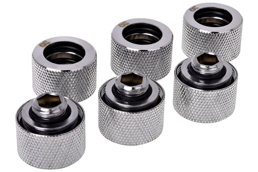 Zdjęcie produktu: Złączka prosta Alphacool HT 16mm HardTube G1/4 - Chrome (6 szt.)