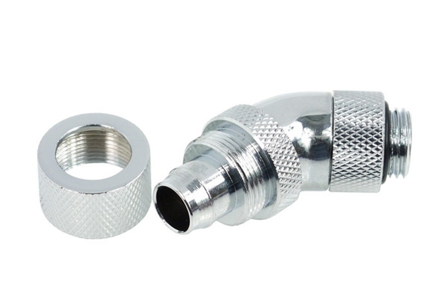 Zdjęcie produktu: Alphacool HF 13/10 compression fitting 45° revolvable G1/4 - Chrome