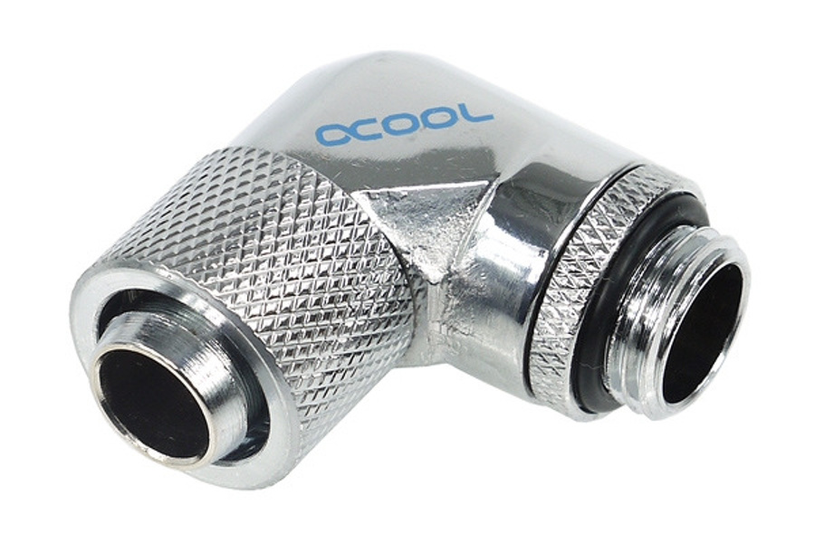 Zdjęcie produktu: Złączka 90° obrotowa Alphacool HF 13/10 G1/4 - Chrome
