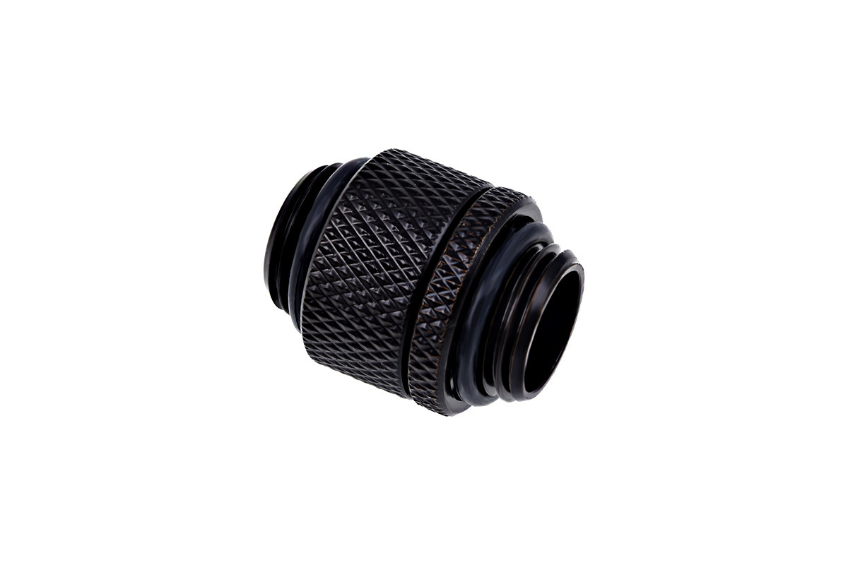 Adapter prosty obrotowy Alphacool Eiszapfen G1/4 GZ na G1/4 GZ - Deep Black