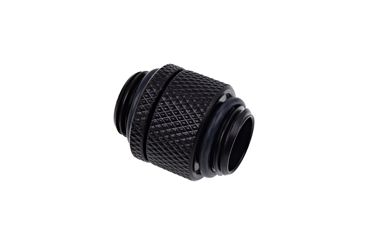 Adapter prosty obrotowy Alphacool Eiszapfen G1/4 GZ na G1/4 GZ - Deep Black