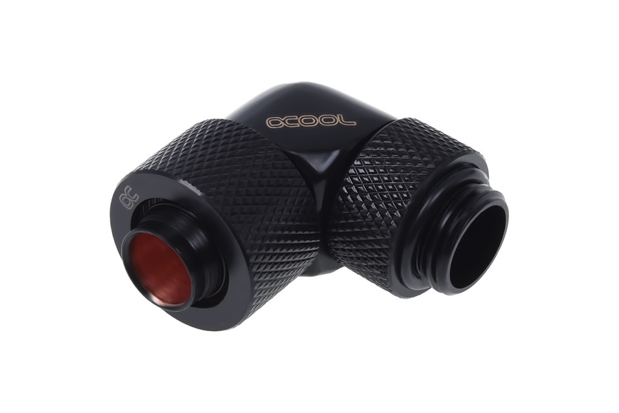 Zdjęcie produktu: Złączka 90° obrotowa Alphacool HF 13/10 G1/4 - Deep Black