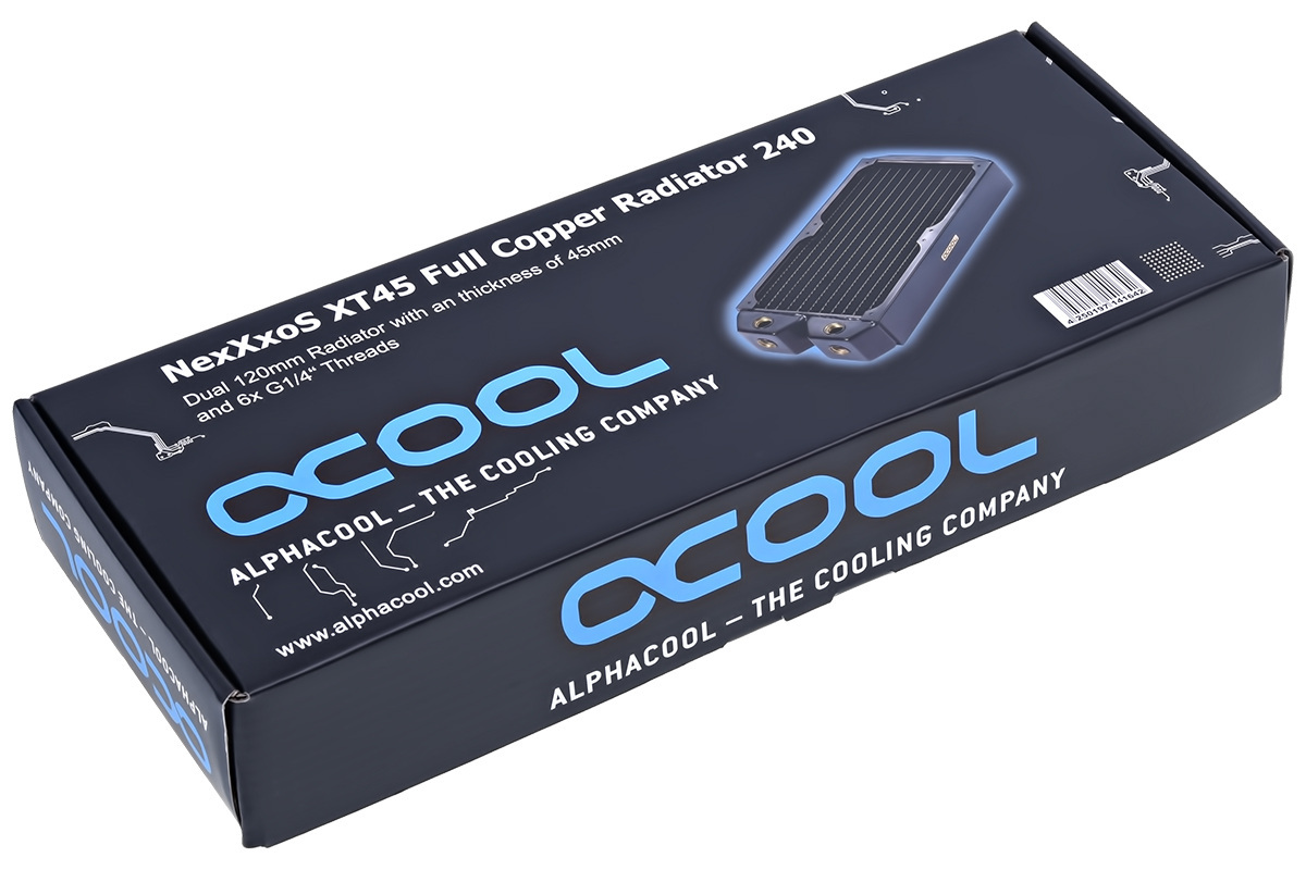 Alphacool NexXxoS XT45 Full Copper 240mm radiator Alphacool NexXxoS XT45 Full Copper 240mm radiator