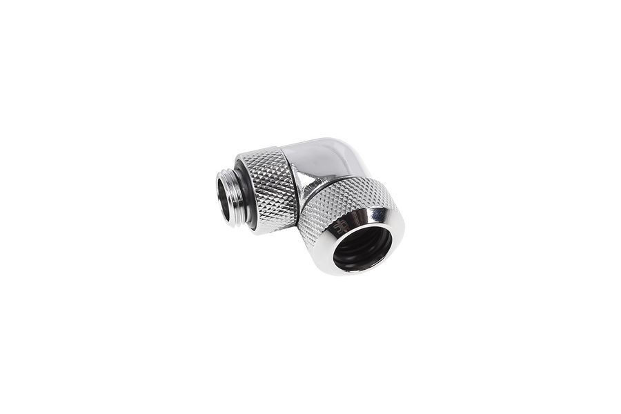 Zdjęcie produktu: Alphacool Eiszapfen 13mm HardTube compression fitting 90° rotatable G1/4 - knurled - chrome