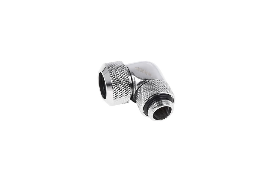 Zdjęcie produktu: Alphacool Eiszapfen 13mm HardTube compression fitting 90° rotatable G1/4 - knurled - chrome