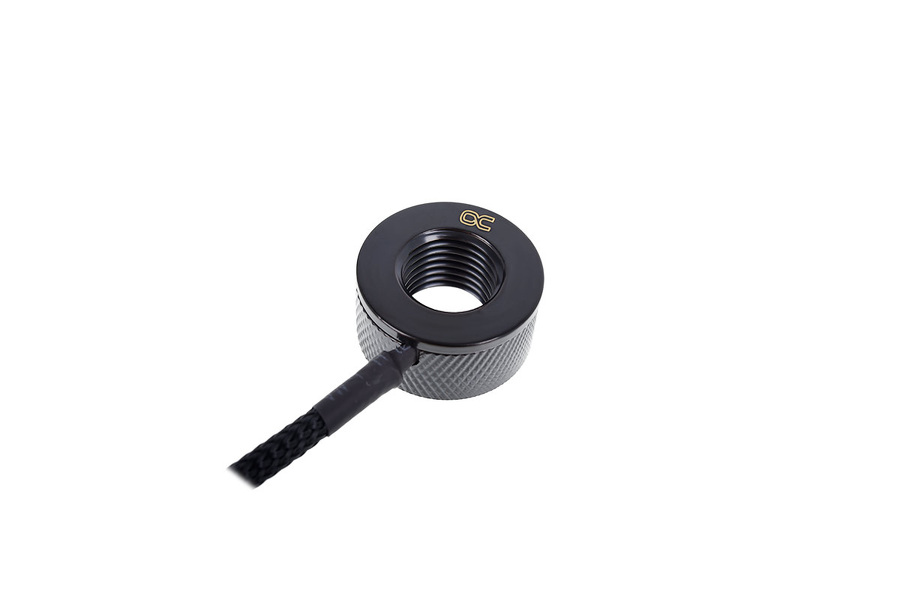 Zdjęcie produktu: Alphacool Eiszapfen temperature sensor G1/4 IG/IG mit AG Adapter - deep black