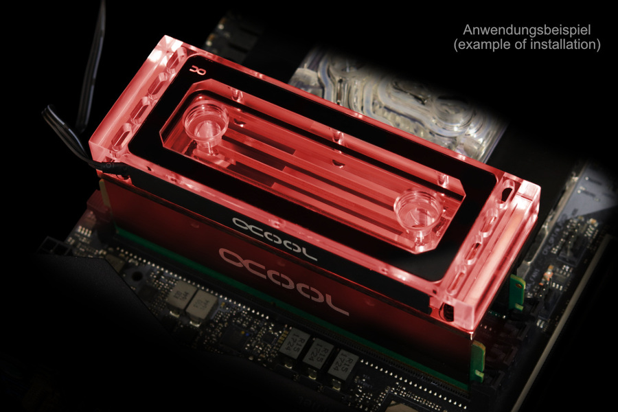 Zdjęcie produktu: Alphacool Aurora Acryl X4 D-RAM water block