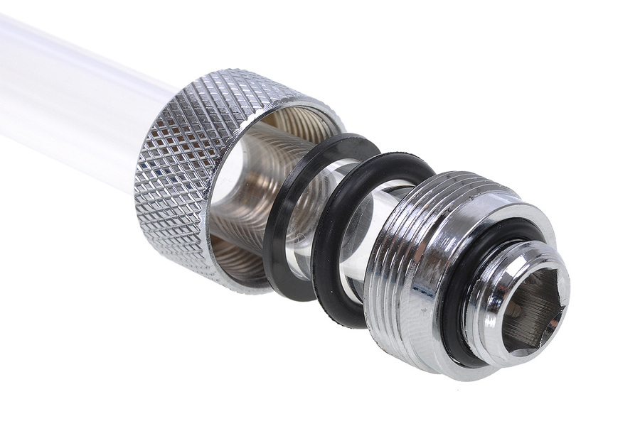 Zdjęcie produktu: Alphacool HT 13mm HardTube compression fitting G1/4 - knurled - chrome