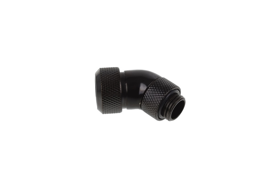 Zdjęcie produktu: Alphacool Eiszapfen 13mm HardTube compression fitting 45° rotatable G1/4 - knurled - deep black