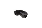 Alphacool Eiszapfen 13mm HardTube compression fitting 45° rotatable G1/4 - knurled - deep black