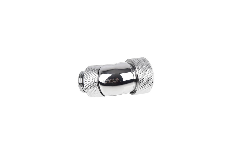 Zdjęcie produktu: Alphacool Eiszapfen 13mm HardTube compression fitting 45° rotatable G1/4 - knurled - chrome Zdjęcie produktu: Alphacool Eiszapfen 13mm HardTube compression fitting 45° rotatable G1/4 - knurled - chrome