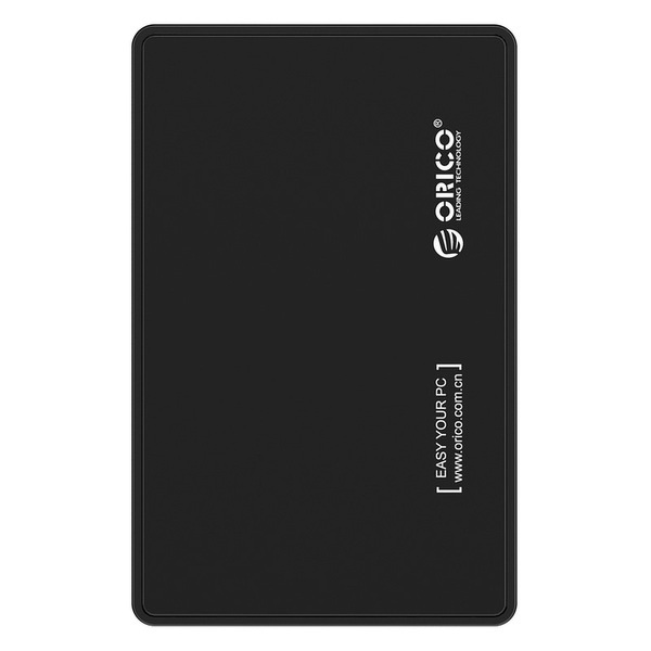 Zdjęcie produktu: Obudowa zewnętrzna na dysk 2,5" HDD/SSD ORICO, SATA III, USB-A 3.1 metal czarna (2588US3-V1-BK-BP)