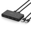 Switch przełącznik KVM USB 2x4 UGREEN USB 2.0 - czarny (30767)