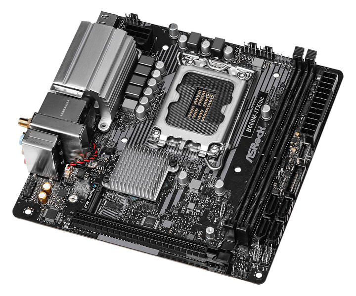 Zdjęcie produktu: Płyta główna ASRock B660M-ITX/ac DDR4 LGA1700 Zdjęcie produktu: Płyta główna ASRock B660M-ITX/ac DDR4 LGA1700