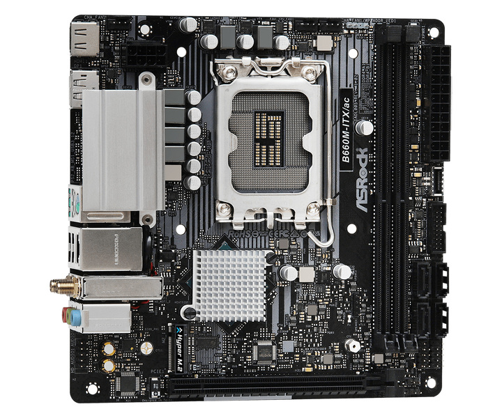Zdjęcie produktu: Płyta główna ASRock B660M-ITX/ac DDR4 LGA1700 Zdjęcie produktu: Płyta główna ASRock B660M-ITX/ac DDR4 LGA1700
