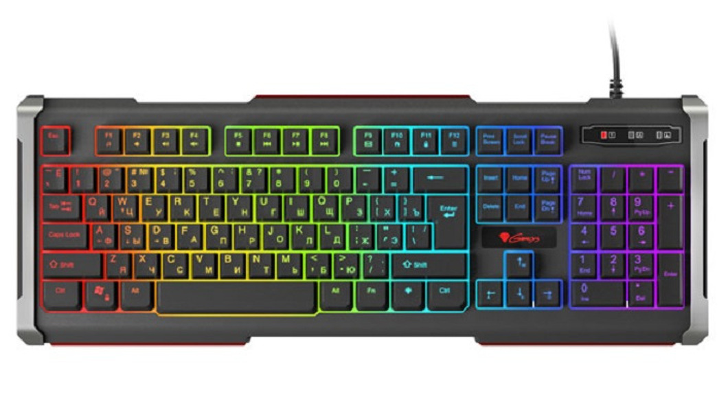 Zdjęcie produktu: Klawiatura Genesis Rhod 400 RGB układ ukraiński, podświetlana dla graczy, NKG-1059