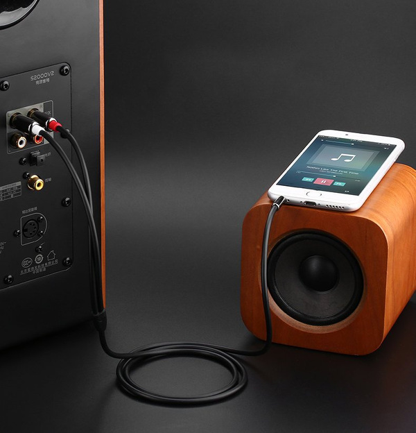 Zdjęcie produktu: UGREEN AV116 Przewód 3,5mm miniJack do 2RCA (chinch) 1,5m - czarny (10583)