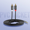 Miniatura zdjęcia: UGREEN AV116 Przewód 3,5mm miniJack do 2RCA (chinch) 2m - czarny (10584)