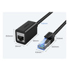 Miniatura zdjęcia: Ugreen NW192 Przedłużacz Ethernet RJ45, Cat. 8, 40000 Mbps/ 40 Gbps, S/FTP, 1m, (czarny) (50199)