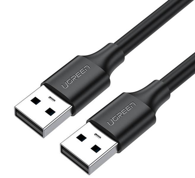 Zdjęcie produktu: Kabel USB 2.0 A-A Ugreen US128 0.5m - czarny (10308)